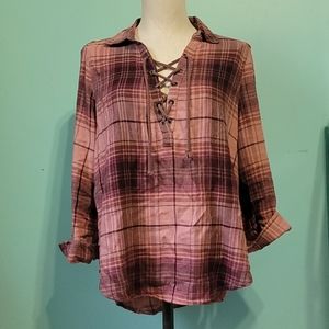 Mudd | Medium | Pink Plaid